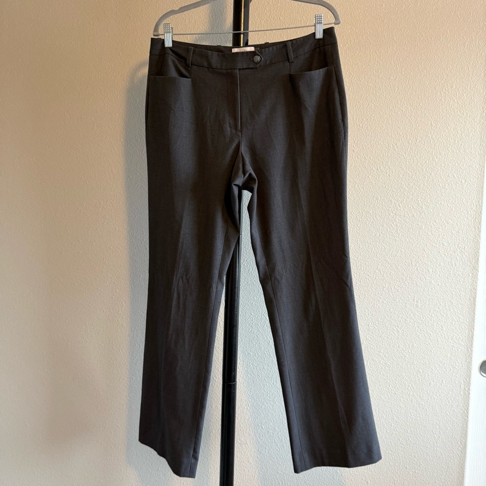 Calvin Klein Women’s Charcoal Modern Fit Pants Trousers size 10
